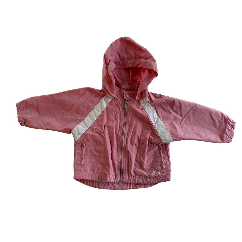 Baby Girls Roots Pink Jacket Size 6-12M - Picture 2 of 4